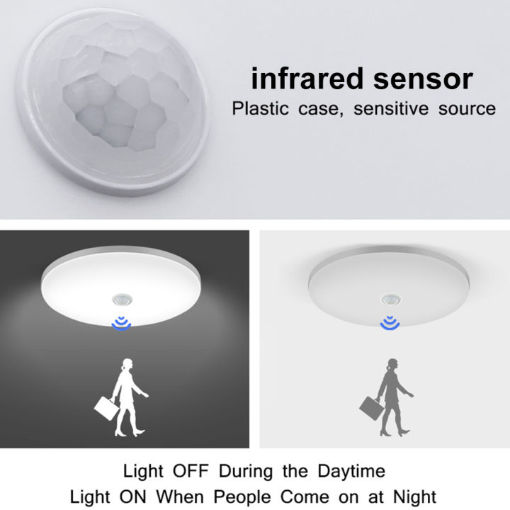 คลังสินค้าพร้อม-โคมไฟเพดาน-led-pir-motion-sensor-โคมไฟกลางคืนเพดานโคมไฟ-led-สำหรับ-home-room-kitchen-hallway-smart-pir-motion-sensor-โคมไฟเพดานสำหรับห้องบันไดทางเดินในร่ม