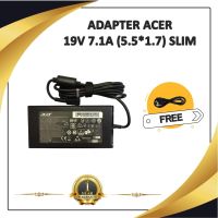 ADAPTER NOTEBOOK ACER 19V 7.1A (5.5*1.7) SLIM / อะแดปเตอร์เอเซอร์ + แถมสายไฟ