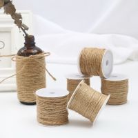 5-15m/roll Natural Jute Twine Burlap String Hemp Rope Party Wedding Gift Wrapping Cords Thread DIY Florists Craft Decoration General Craft