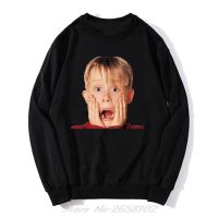 เสื้อมีฮู้ดผู้ชายเสื้อกันหนาวเสื้อสเวตเตอร์คอกลมผู้ชาย Macauly Culkin จากบ้านเพียงอย่างเดียว