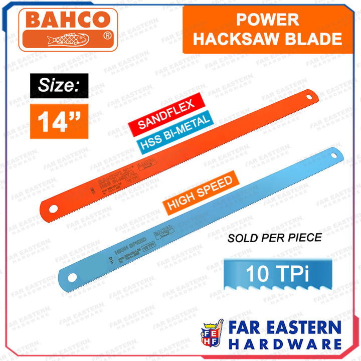 BAHCO Power Hacksaw Blade Sandflex HSS Bi Metal | High Speed 14