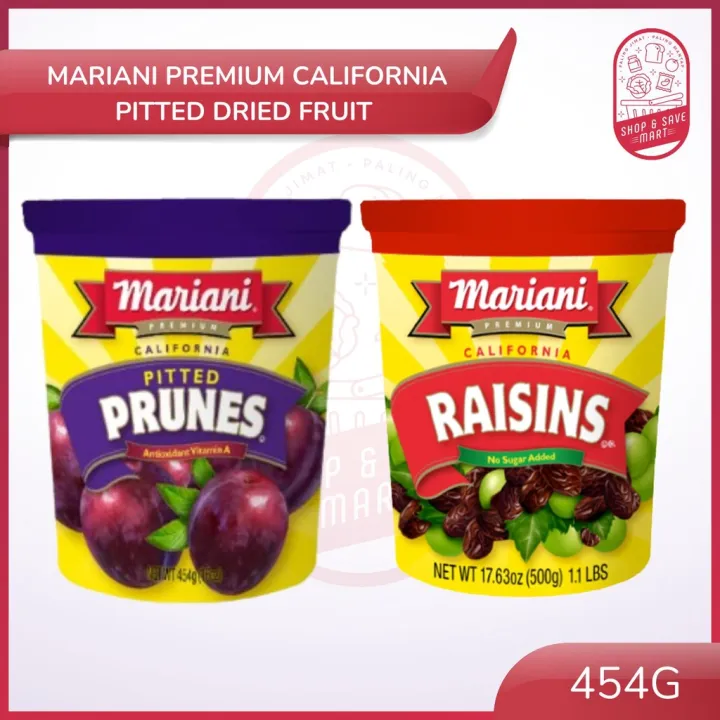 Mariani Premium California Pitted Dried Fruit 454g (Flavor Prunes