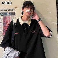 ASRV เสื้อโปโลแขนสั้นผู้ชายฤดูร้อนแขนห้าจุดเสื้อยืดทุกการแข่งขันหลวมการออกแบบเทรนด์ของผู้ชายเสื้อผ้าแบบเฉพาะเสื้อโปโลชายเสื้อโปโล