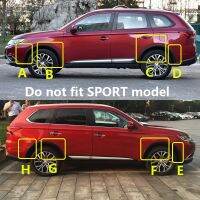 แผ่นบังโคลนด้านขวาซ้ายสำหรับ Mitsubishi Outlander 2014-2019หล่อด้านหน้าล้อหลังแต่งรถ1ชิ้น