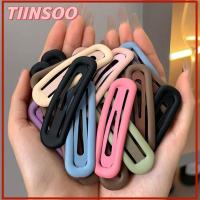 TIINSOO 12pcs/lot รูปวงรี ปิ่นปักผมโลหะผสม เป็นรูกลวง สีทึบทึบ คลิปผมด้านข้าง แฟชั่นสำหรับผู้หญิง แบบด้าน กิ๊ฟบ๊อบบี้ สำหรับผู้หญิง