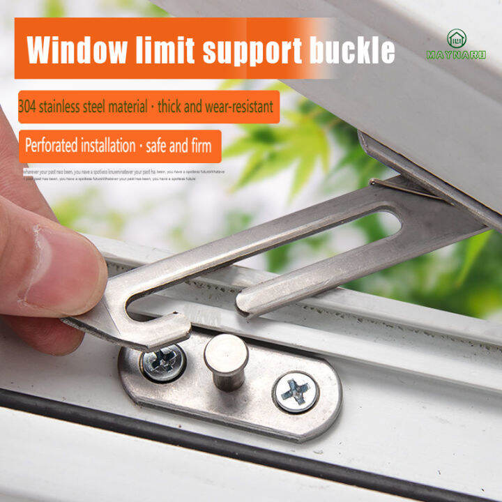 Lock Window Limiters Stainless Steel Children Safety Protection Window