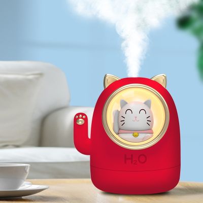 A-16โฮมออฟฟิศ Silent Mini Lucky Cat USB Humidifier