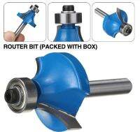 idealhere 1PC 1/4 Shank 3/4 RADIUS round over Router BIT เครื่องมือตัดไม้สีฟ้า