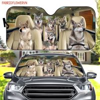 【LZ】 Saarloos Wolfdog Car Sunshade Dog Car Decoration Dog Windshield Dog Lovers Gift Dog Car Sunshade Gift For Mom Gift For Dad