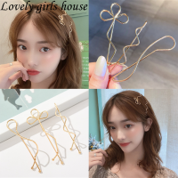 【♡Lovely girls house♡】3ชิ้นที่เรียบง่ายสไตล์ที่ประดับผมเกาหลีกิ๊ฟติดผมที่ไม่สม่ำเสมอสำหรับผู้หญิงผมหน้าม้ายาวแบบมีตัวหนีบ