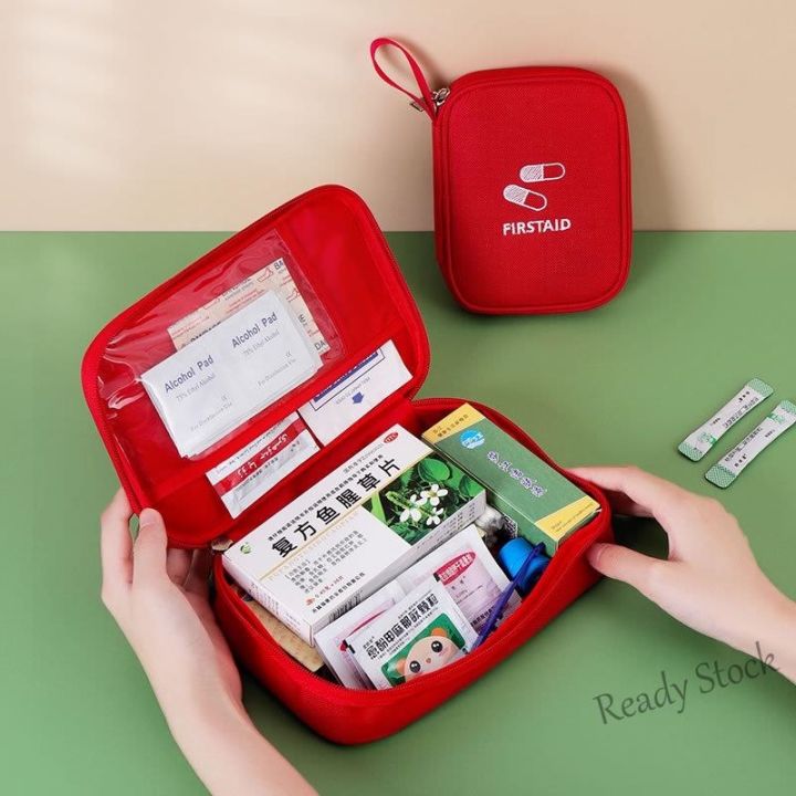 Ready Stock】 ❅ C31 Home Medical Storage Bag Travel Outdoor Camping Sorting Band  Aid Organizer Emergency Survival Medicine First Aid Supplie Package