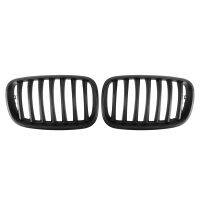 1 Pair Kidney Grille Left Right Matt Black Durable Grill Vent Cover 51137157687 51137157688 for-BMW 5 Series E70 08-12