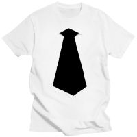 New Fashion O Neck Active Personalized Fake Suit Tie Print design white T Shirt Hip Hop 100% Cotton T Shirts Men XS-6XL