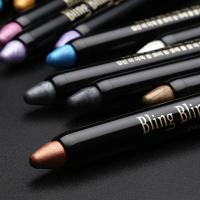 15 Color Professional Women Makeup Sparkles Eye Shadow Pen Beauty Highlighter Neon Eyeshadow Pencil Eye Liner Sticks Maquillage