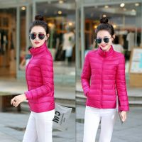 Winter Jacket Women Parkas Light Outerwear solid Coats Short Female Slim Cotton padded basic tops F117