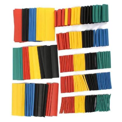 4Sets Polyolefin Shrinking Assorted Heat Shrink Tube Wire Cable Insulated Sleeving Tubing Set Cable Management