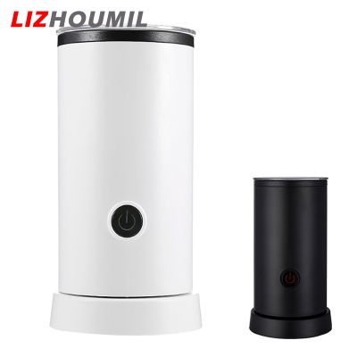 LIZHOUMIL เครื่องทำฟองเครื่องตีนมไฟฟ้าอัตโนมัติ4-In-1สำหรับบ้านนมร้อนลาเต้คาปูชิโน่ร้อน/เย็น