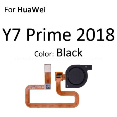 ขั้วต่อเครื่องสแกนลายนิ้วมือแบบสัมผัส Id สายเคเบิ้ลยืดหยุ่นสำหรับ Huawei Y9 Y6 Y7รุ่น Prime Pro ปุ่มโฮม