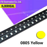 【♘COD Free Cas♘】 ganfengsu3936969 ขายไฟไดโอด Led Smd 0805สีเหลือง100ชิ้น