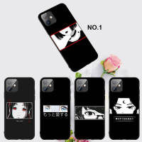 Casing หรับ iPhone 14 13 11 Pro Max 11 Mini 8+ 8 Plus Anime Girls aesthetic eyes Pattern Phone เคสโทรศัพท์ อ่อนนุ่ม TPU Shockproof Black ปก