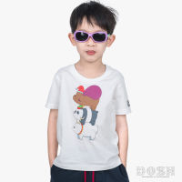 DOSH KIDS UNISEX T-SHIRTS WE BARE BEARS เสื้อยืดคอกลม แขนสั้น เด็กชาย-เด็กหญิง DBBBT5027-OW