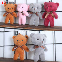 Lzginger จี้ตุ๊กตาหมีผ้ากำมะหยี่น่ารัก12Cm สำหรับกระเป๋าพวงกุญแจอุปกรณ์ตุ๊กตาสัตว์ยัดไส้ของเล่นสำหรับ Kado Ulang Tahun