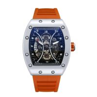 hot style watch mens fully automatic luminous waterproof high-end trendy student sports square quartz