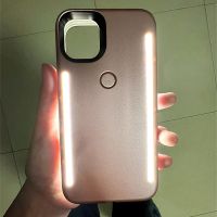 For iPhone 14 12 13 Pro Max  Light Up Selfie Flash Phone Case Photo Fill Light Artifact For iPhone 11Pro 7 12  XS 8 Cover Cases Phone Camera Flash Lig