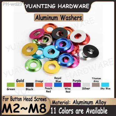 M2 M2.5 M3 M4 M5 M6 M8 Car Accessories RC Parts Aluminum Alloy Washers for ISO7380 Button Head Screws Colorful Gaskets Washers