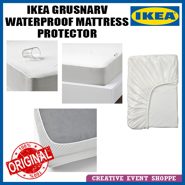 IKEA GRUSNARV Waterproof Mattress Protector PELAPIK TILAM KALIS AIR
