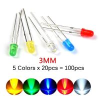 【‘= 200PCS 3MM 5MM LED F3 F5 LED Diodes Kit White Green Red Blue Yellow Orange  Led Diodes DIY Light Emitting Diode