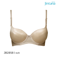 Jintana เสื้อชั้นใน (เสริมโครง) รุ่น Basic Bra รหัส JB2858 สีเบจ