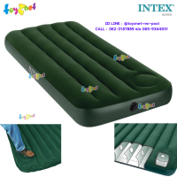 Intex ส่งฟรี ที่นอนเป่าลม แคมป์ปิ้ง 2.5 ฟุต (จูเนียร์ ทวิน) 0.76x1.91x0.22 ม. มีสูบลมเท้าเหยียบฝังในตัว รุ่น 66950