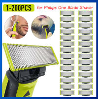 philips oneblade 1/2/4 Pack Men Beard Shaver Head ใบมีดสำหรับ  มีดโกนผู้ชาย Beard Trimmer ใบมีดอะไหล่อุปกรณ์เสริม One Blade