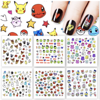 Nails Tatto แทททู การ์ตูน สติ๊กเกอร์เล็บ แบบลอกน้ำ แทททูติดเล็บลอกน้ำ สวย มีหลายลาย ส่งไว