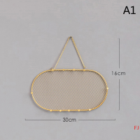 ?FJ? ชั้นวางเครื่องประดับเหล็กดัดสุดหรูแบบนอร์ดิกชั้นวางต่างหูกุญแจสามารถแขวนบนผนังชั้นแสดงเครื่องประดับ