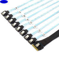 PCI-E Slimline SAS 8I ไปยัง8X SATA Server Hard Drive Conversion Cable