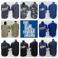 เสื้อปักคุณภาพสูงและเป็นที่นิยมมากที่สุด Mens MLB Los Angeles Dodgers Baseball Jersey T-shirt 01