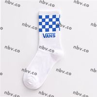 MSE Vans Checkerboard Crew Cotton Socks Cushioned Uni Stokin Tebal Colorful Socks Hipster Socks