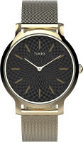 Timex Dress Watch Gold-Tone/Black Mesh