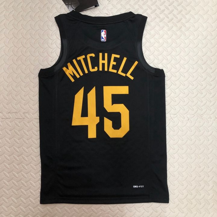 เสื้อกีฬาบาสเก็ตบอล-ลายทีม-cleveland-cavaliers-donovan-mitchell-2022-23-สําหรับผู้ชาย