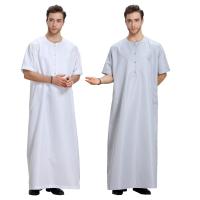 Thobe Dishdasha Mens Thawb Thoub มุสลิมอิสลาม Abaya Daffah Robe ชุดซาอุดีอาระเบียสไตล์ Robe Daffah อาหรับดูไบ Kaftan ตะวันออกกลาง