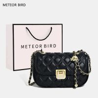 Meteor BIRD กระเป๋าสะพายข้าง อเนกประสงค์ ขนาดเล็ก แต่งสายโซ่คล้อง คุณภาพสูง แฟชั่นสําหรับผู้หญิง