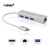 【❁】 The Auto Zone ฮับ USB แบบพกพา Gigabit Ethernet Rj45 Lan Adapter USB Type C ถึง3.0 HUB 10/100/1000การ์ดเครือข่ายสำหรับ MacBook Pro