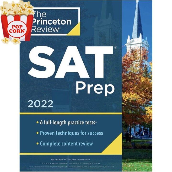 make us grow,! >>> หนังสือภาษาอังกฤษ Princeton Review SAT Prep, 2022: 6 Practice Tests + Review & Techniques + Online Tools