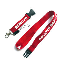 OSMIN สายคล้องบัตร REMOVE BEFORE FLIGHT สายคล้องบัตรพนักงาน สายคล้องแบบปลดได้ Flight Staff Lanyard, Airport Staff Lanyard, Office Staff Lanyard with Detachable Buckle