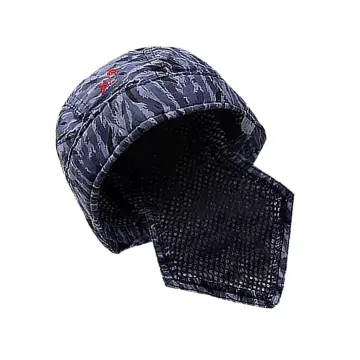 Cotton Welding Cap Welder Protective Hat Welder Flame Retardant Cotton Helmet, Men's