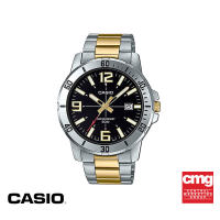 [ของแท้] CASIO นาฬิกาข้อมือ CASIO รุ่น MTP-VD01SG-1BVUDF วัสดุสเตนเลสสตีล สีดำ