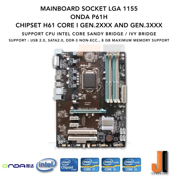 mainboard-onda-p61h-lga1150-รองรับ-core-i-gen-2xxx-และ-3xxx-se-ries-รองรับแรมได้สูงสุด-8-gb-มือสอง