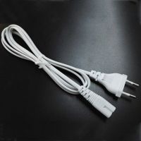 1.2M 2ft 2-Prong Pin AC white EU Power Supply Cable Cord High Quality Lead Wire Power Cord For Desktop Laptop / other machines